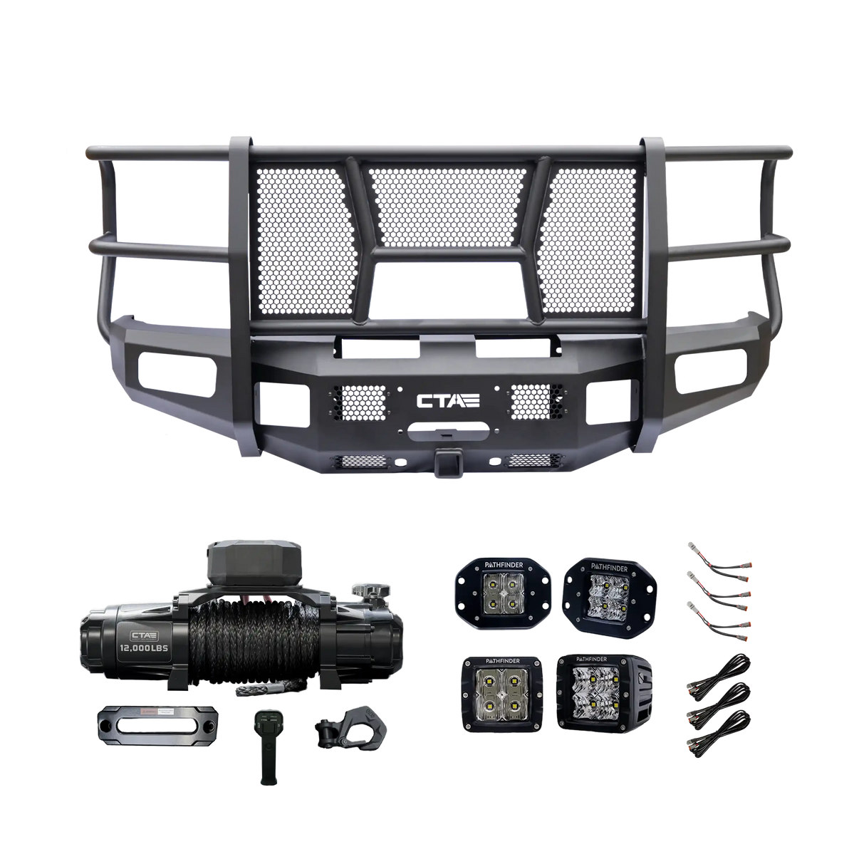 Ford F250 / F350 (2017 - 2022) Full Guard Front Bumper - Bundle Chandler Truck Accessories 