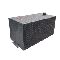 50 Gallon Rectangular Transfer Fuel Tank from Chandler Truck Accessories in black powder coat