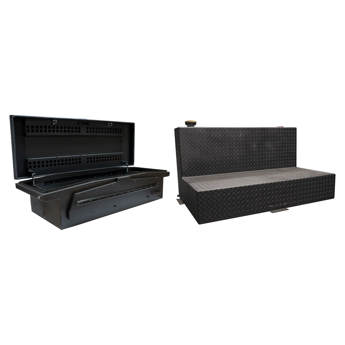 Chandler Truck Accessories ADAPT XL Single Lid Truck Tool Box with 95 Gallon Transfer Fuel Tank Bundle