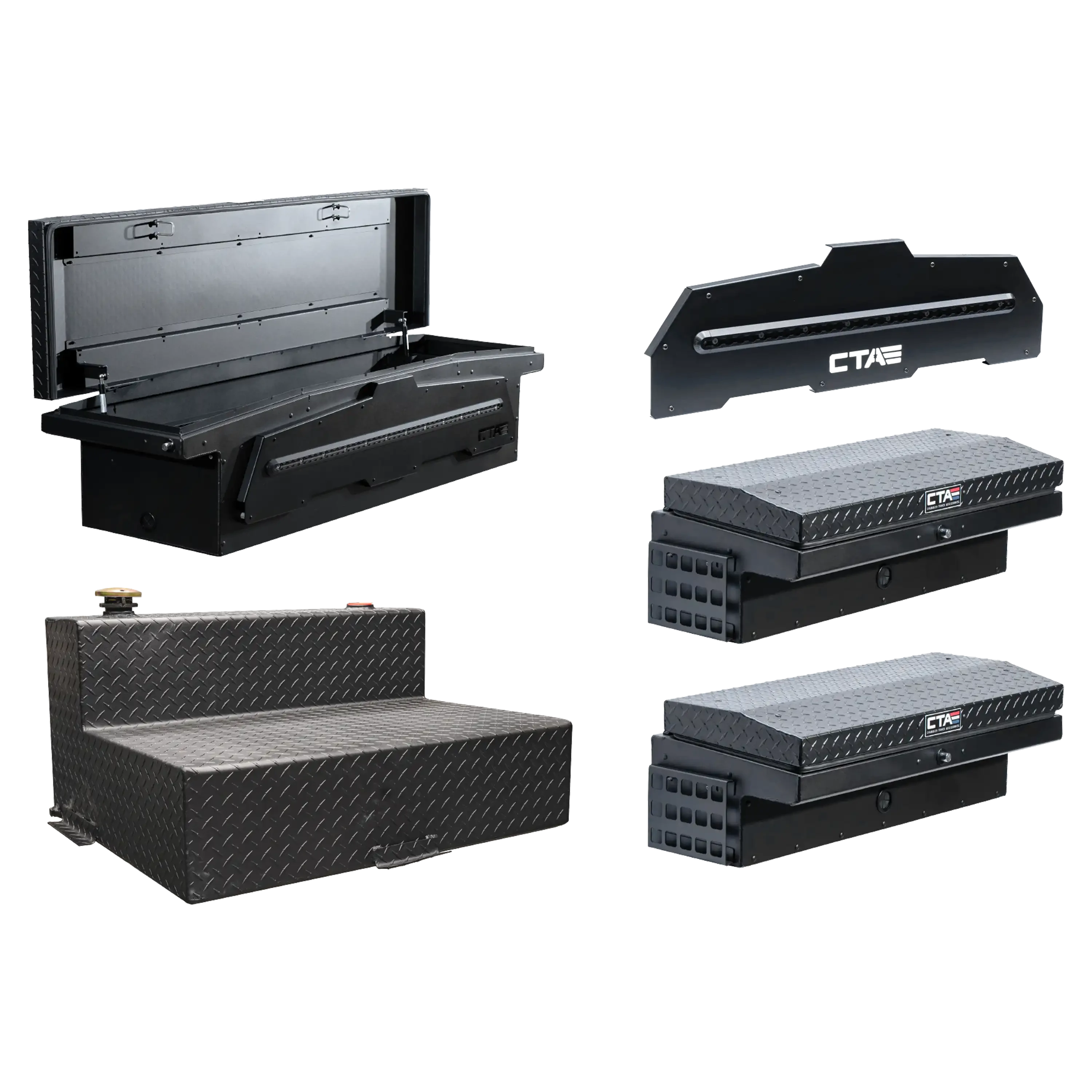 Truck Tool Boxes & Transfer Tank | ADAPT Single Lid & Lo-Side Bundle ...