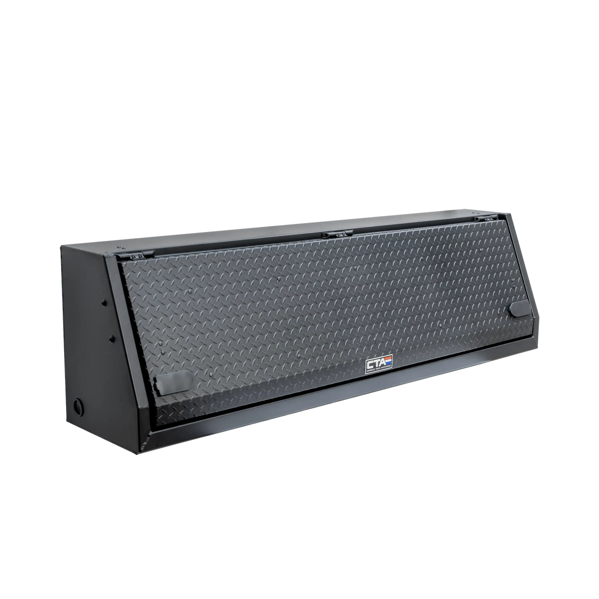 Chandler Truck Accessories ADAPT Topside Truck Tool Box in black powder coat with truck bed tool box lid closed