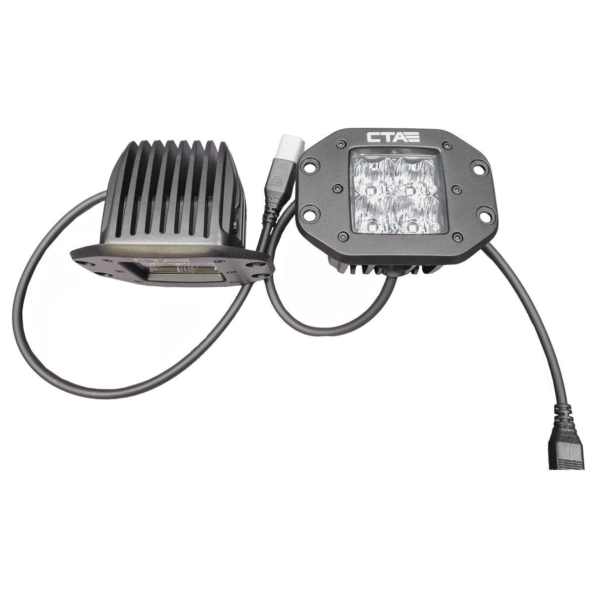 Pair of CTA Flush Mount LED Pod Lights from Chandler Truck Accessories 