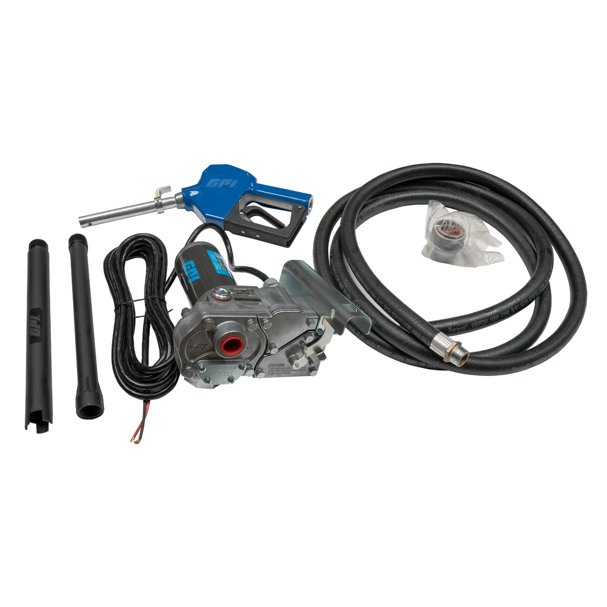 GPI 12V 15 GPM Fuel Transfer Pump kit with Automatic Nozzle for Chandler Truck Accessories Transfer Fuel Tanks