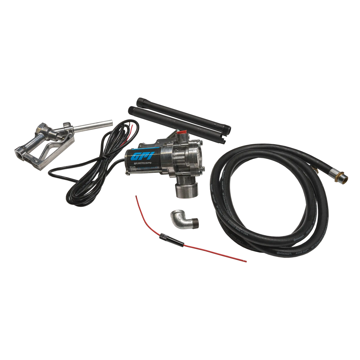 GPI 12V 8 GPM Fuel Transfer Pump - Manual Nozzle Chandler Truck Accessories 