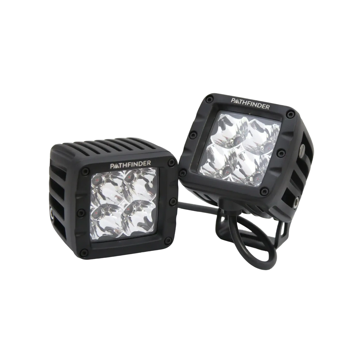 Pathfinder 2in Surface Mount Off Road Amber Spot Lights from Chandler Truck Accessories 