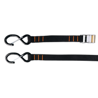 Rollercam hook end storage cargo straps for securing truck bed cargo and tools to ADAPT truck tool boxes 
