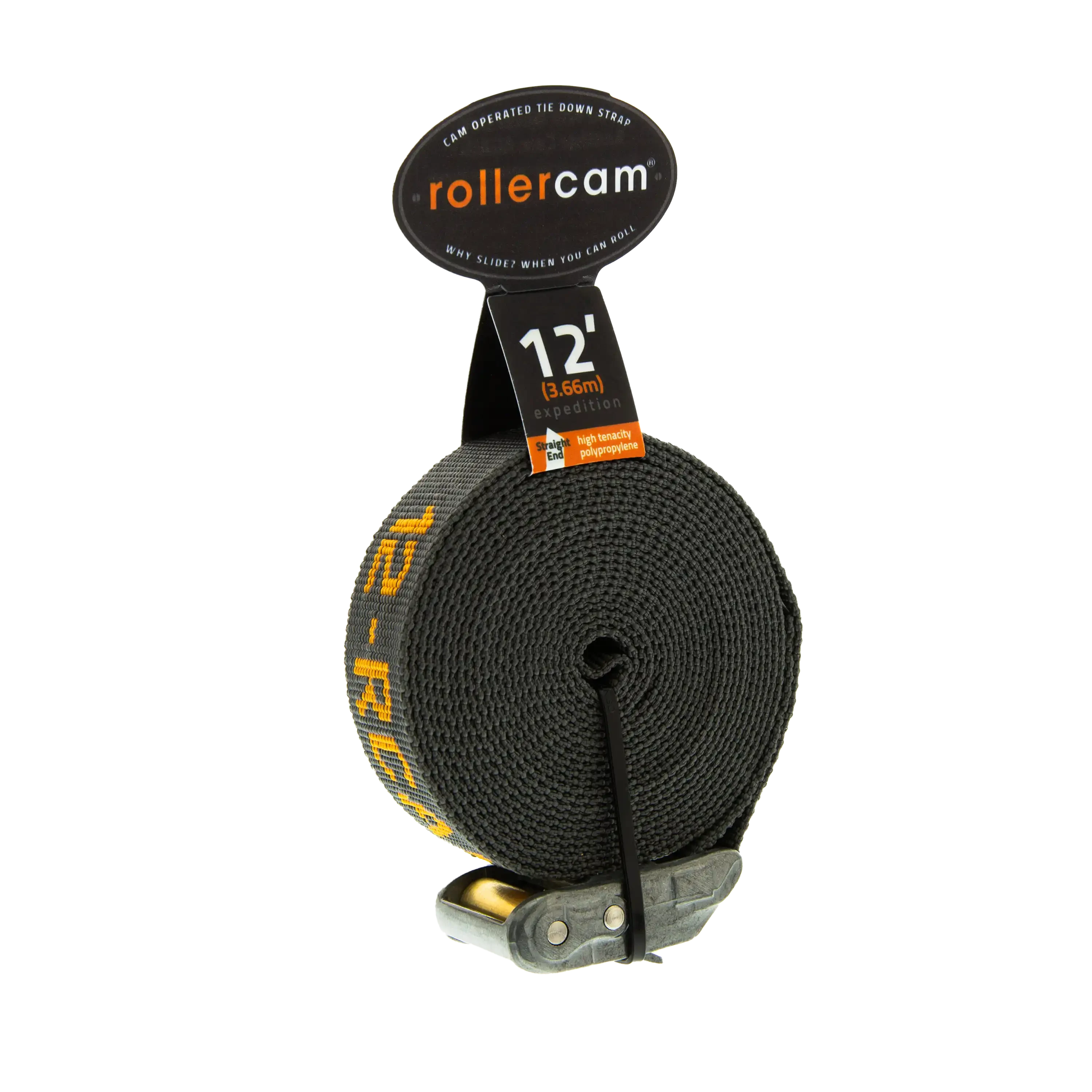 Rollercam - 1 inch Straight End Strap Storage Rollercam 12 Foot 