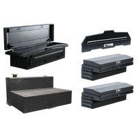 ADAPT Single Lid & Lo Side Truck Toolbox - Transfer Tank Bundle Chandler Truck Accessories 47 Gallon 
