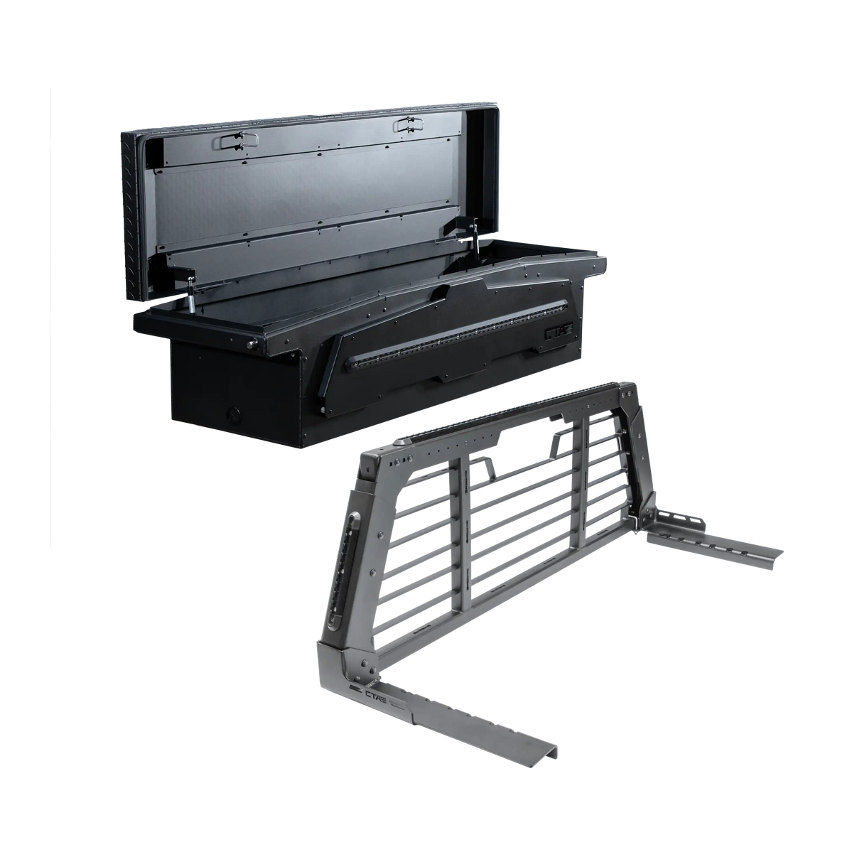 ADAPT Truck Cab Rack & Single Lid Tool Box Bundle Chandler Truck Accessories 
