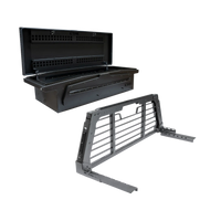 ADAPT Truck Cab Rack & XL Single Lid Tool Box Bundle Chandler Truck Accessories 
