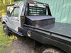 Customer's Old Ford F350 Flatbed pickup with an ADAPT Crossbody flatbed tool box installed | Chandler Truck Accessories