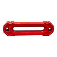 Image showing the front of a red Chandler Truck Accessories Agency 6 hawse fairlead for CTA winch bumpers