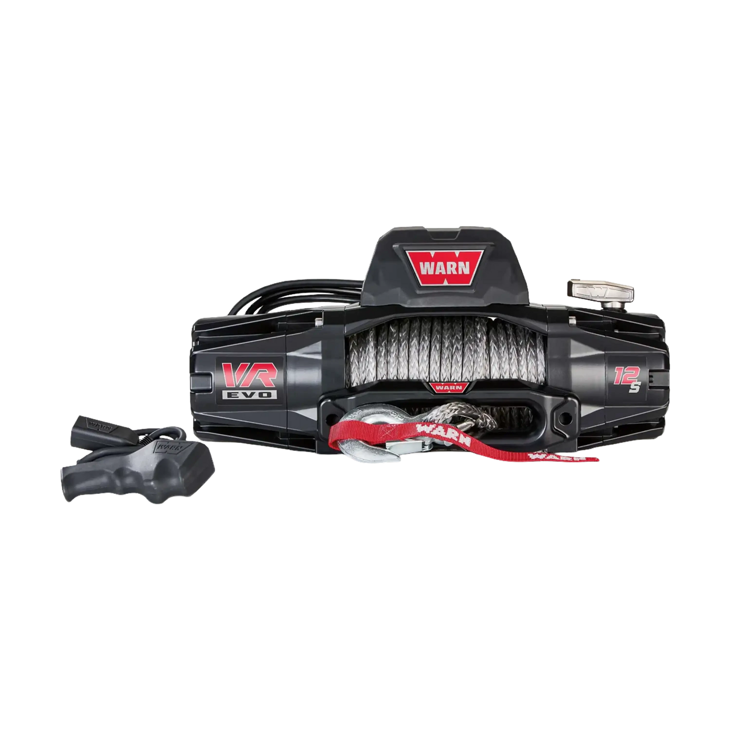 Warn VR EVO 12-S Winch with sythetic winch rope for Off Road Winching Vehicle Recovery