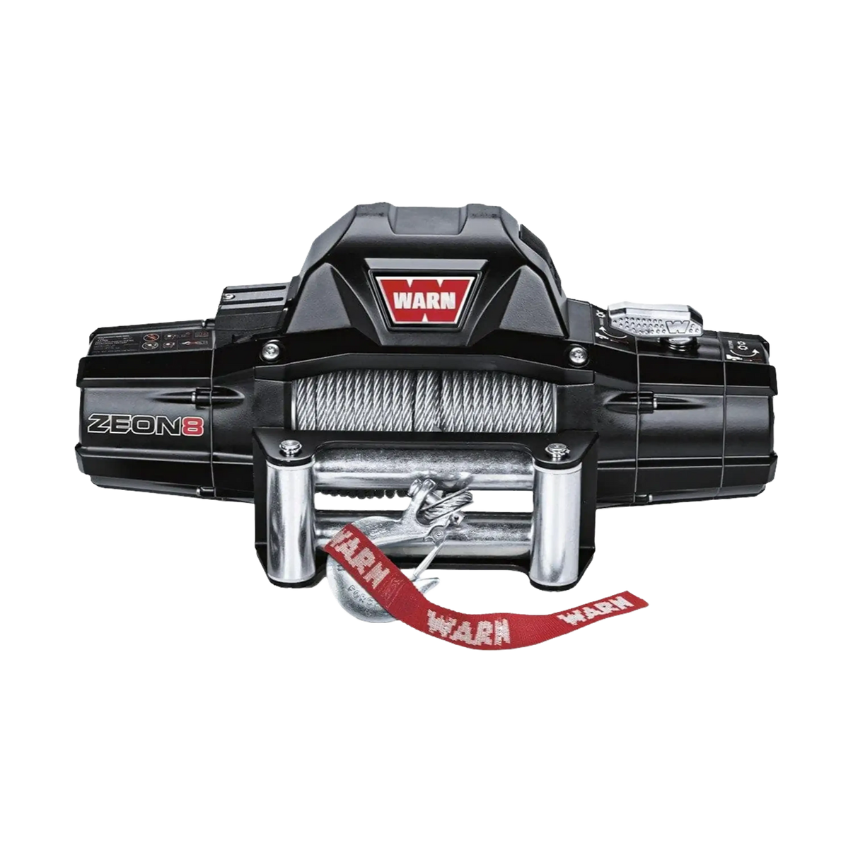WARN Zeon 8 Winch with wire cable winch rope and roller fairlead for Off Road Winching Vehicle Recovery