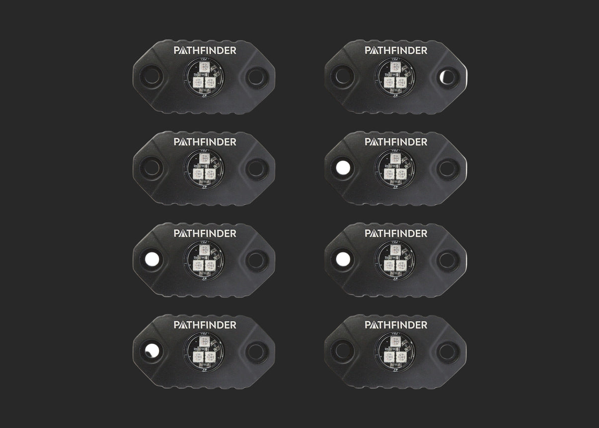 8 Piece Pathfinder LED Truck Rock Lights.