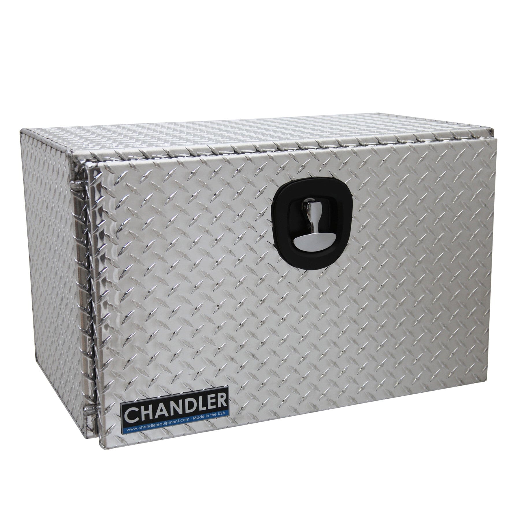 Image of Underbody Aluminum Tread Plate Toolbox Chandler Truck Accessories 18 X 18 X 30 - SINGLE LATCH | Chandler Truck Accessories